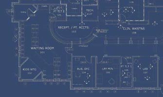Blueprint of a building